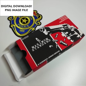 Resident Evil 2 Ammo Box, Replica cosplay Prop, Digital Download