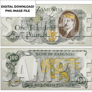 Coming To America Eddie Murphy Bank Note Replica Digital Download
