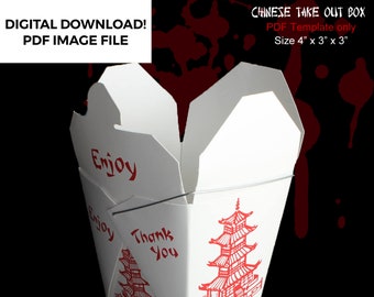 The Lost Boys, Noodle Box, Prop Replica, Template, PDF, Digital Download