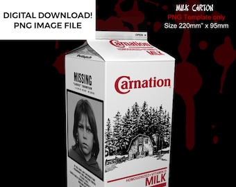 The Lost Boys, Milk Carton, Replica, Prop, Digital Download