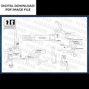 Resident Evil 2, Sewer Map, Prop, Replica, PDF, Digital Download