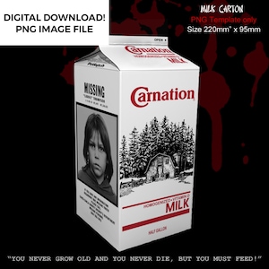 The Lost Boys, Milk Carton, Replica, Prop, Digital Download