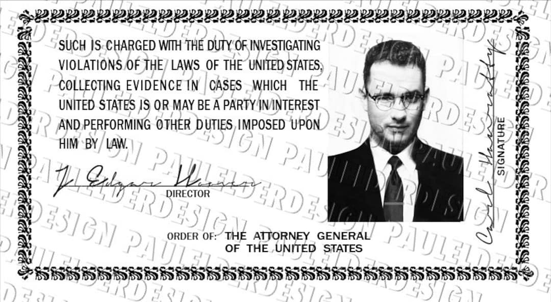 Catch Me If You Can, Carl Hanratty ID Card, Prop Replica, Digital ...
