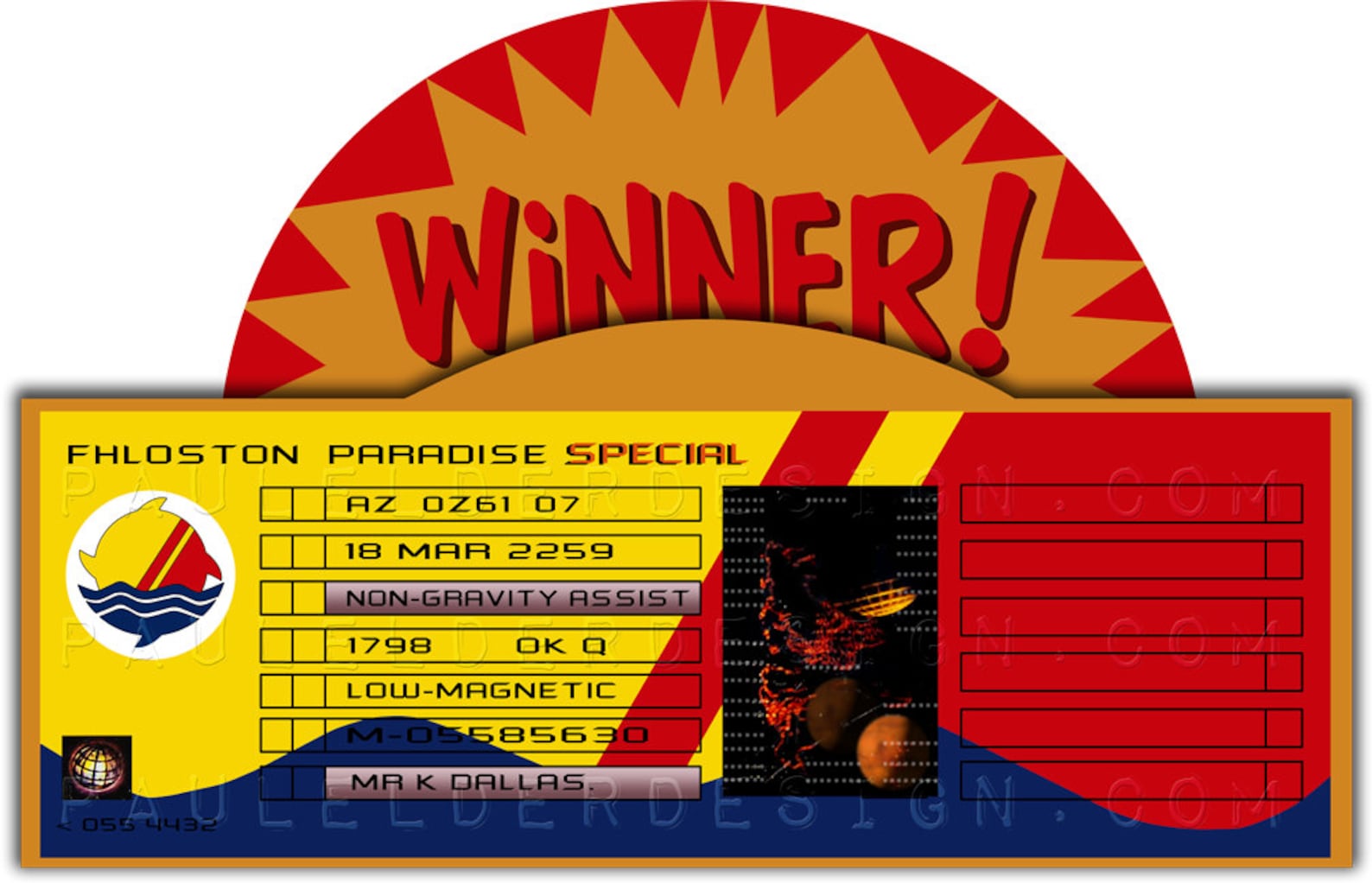 Fhloston Paradise Ticket Digital Download Etsy Canada