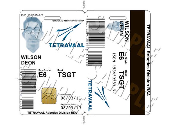 Chappie ID Card and Bonus Reject Decal, Digital Download - Etsy