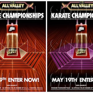 Cobra Kai, The Karate Kid, All Valley Poster, Prop, Replica, Digital Download