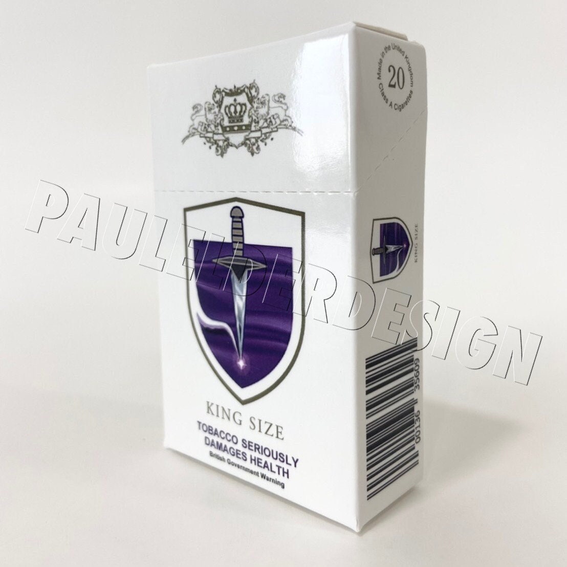 Constantine, Cigarette Packet, Template, Digital Download