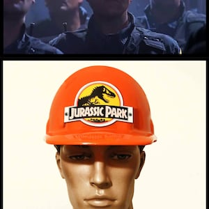 Jurassic Park Helmet Plate graphic. Digital Download only!