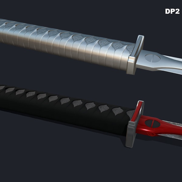 DP2 Katana, Cosplay prop, STL File, 3D Printing, Digital Download