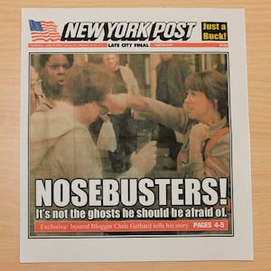 Ghostbusters Newspaper cover Digital Download