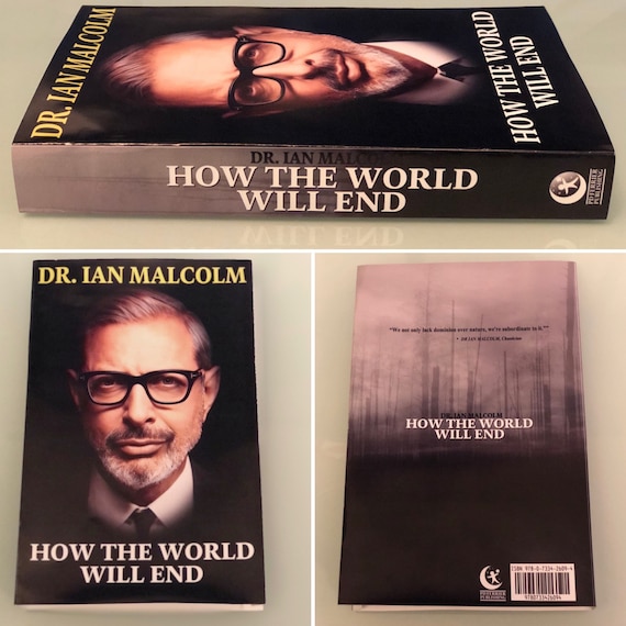 Jurassic World Ian Malcolm Book Cover Replica Prop PDF Etsy