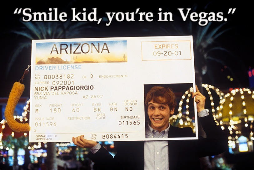 National Lampoons Vegas Vacation, Rusty's Fake Driving Licence