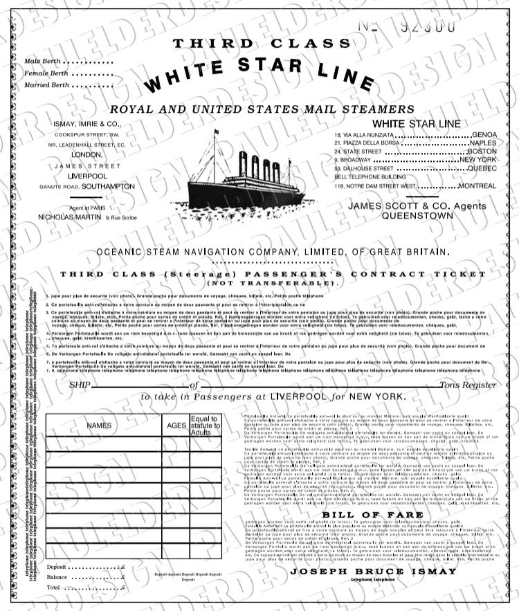 Titanic 初航海 ポスター　証明書付き額入り Titanic 初航海 ポスター 証明書付き額入り