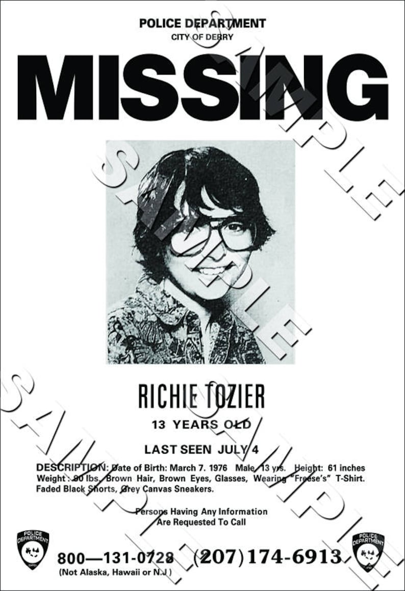IT Missing Poster Replica Digital Download | Etsy