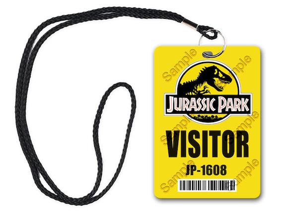Jurassic Park Visitor Pass Photoshop Files Digital Download - Etsy ...