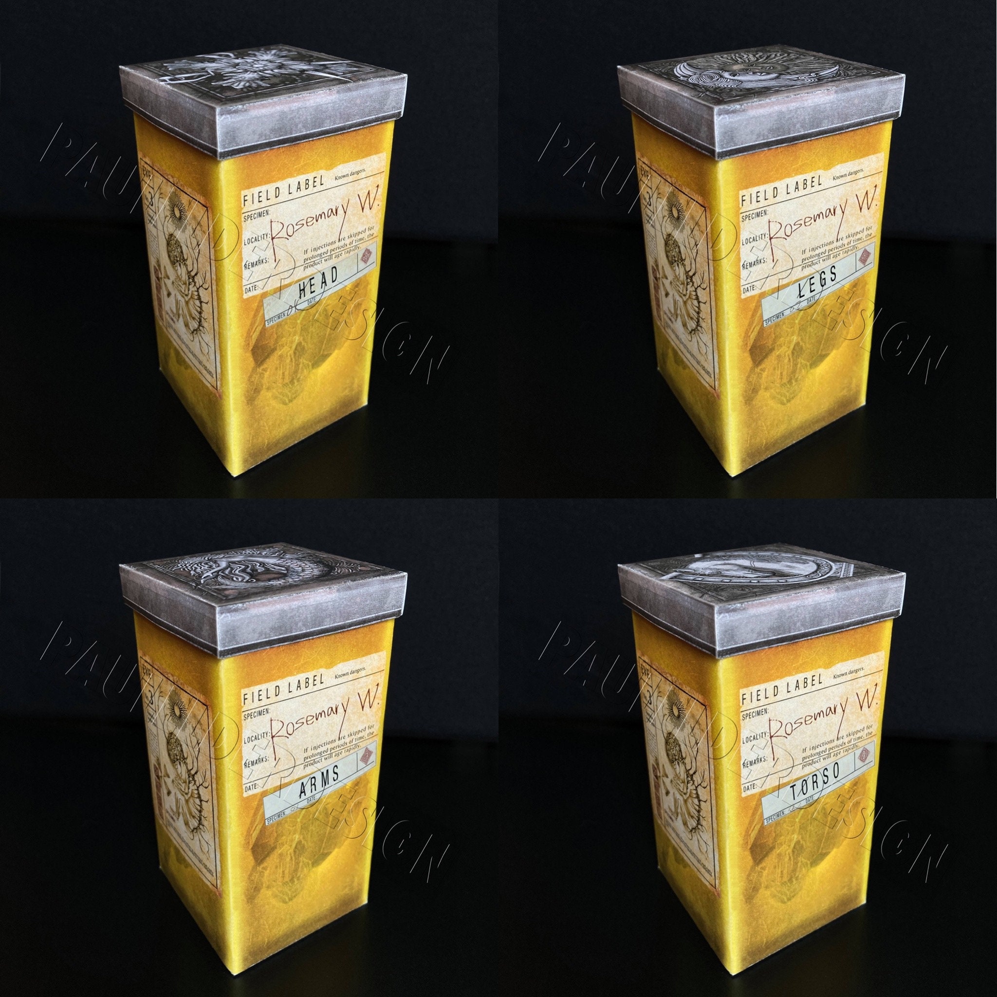 Resident Evil Village Rose Flask Papercraft Gift Box Etsy