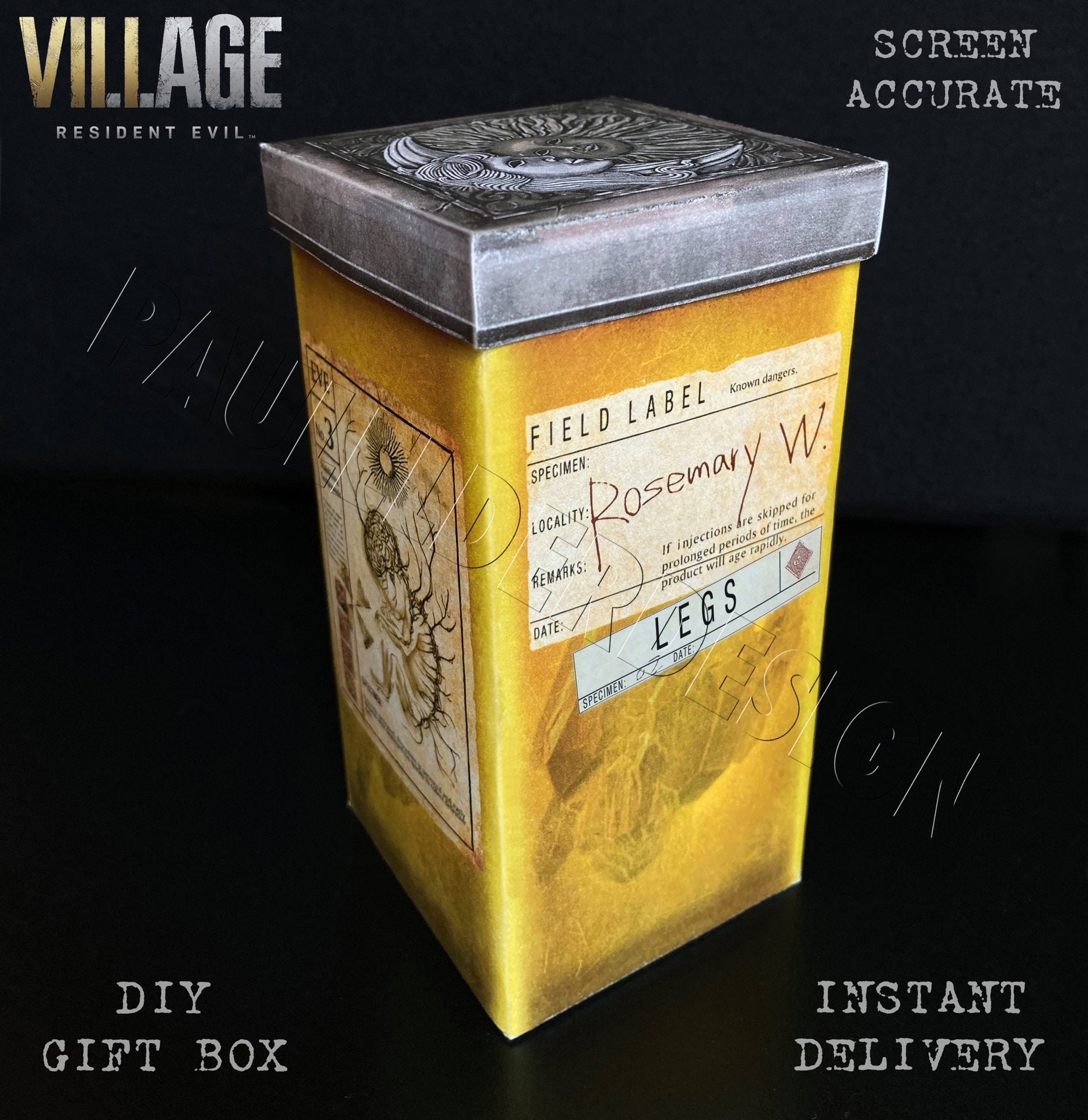 バイオハザード ヴィレッジ、ローズフラスコ、ペーパークラフト