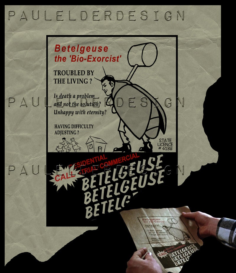 Beetlejuice Flyer Digital Download | Etsy UK