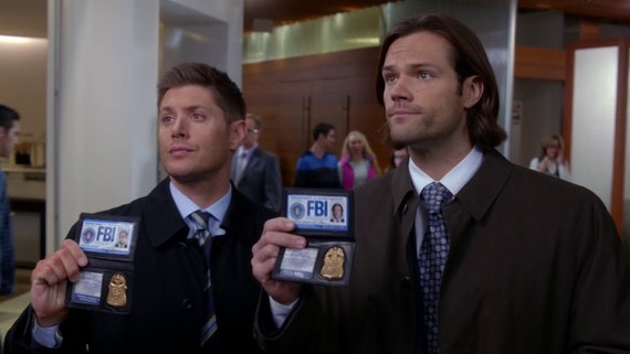 Supernatural FBI ID Cards Dean and Sam Digital Download | Etsy