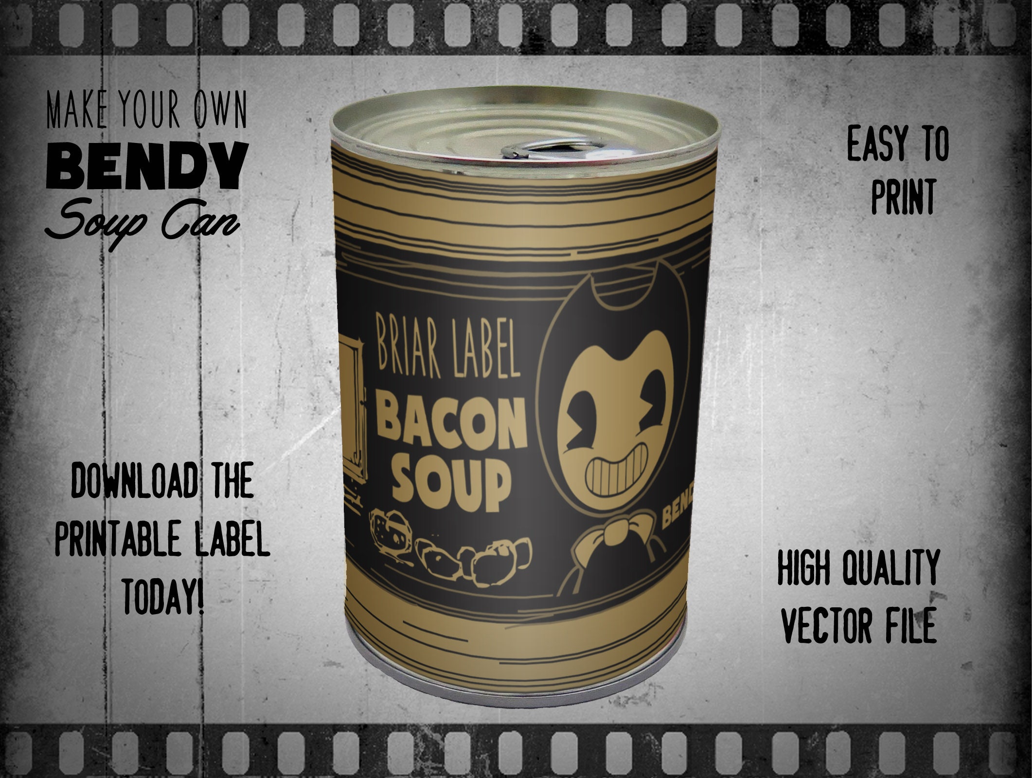 9 Easy Bendy And The Ink Machine Bacon Soup Papercraft Template Joepisco