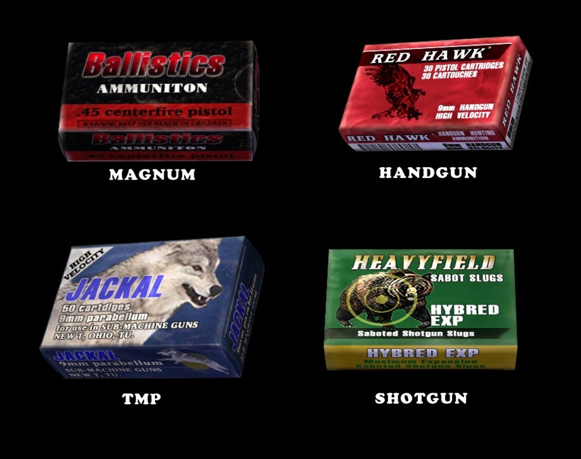 Resident Evil Ammo Boxes and First Aid Label Digital Download - Etsy
