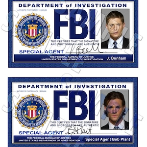 Fbi badge id card - Etsy 日本