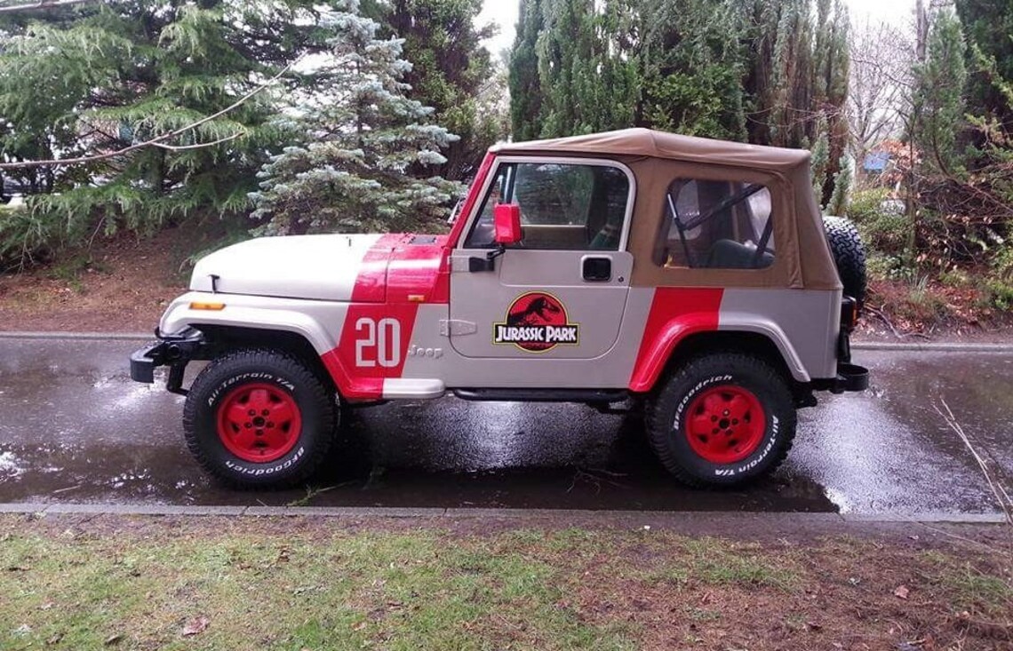 Jurassic Park Jeep Wrangler Decals Accurate Artwork PDF and AI Etsy