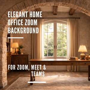Elegant background for Zoom, turn your home into an office  | Warm Neutral Virtual Background for Video Calls