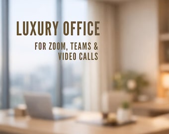 Luxury Office Virtual Background for Zoom, Google Meet and Teams, Blurred Professional Video Call Background
