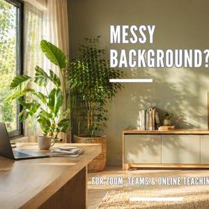 Calm Classroom Zoom Background | Teacher Virtual Background | Aesthetic Online Teaching Setup | Google Meet Teams Background