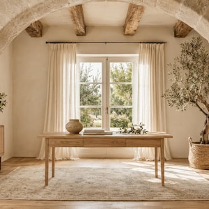 Mediterranean Zoom Background, Stone Arch Home Office Virtual Background, Mobile & Blurred Video Call Backdrop