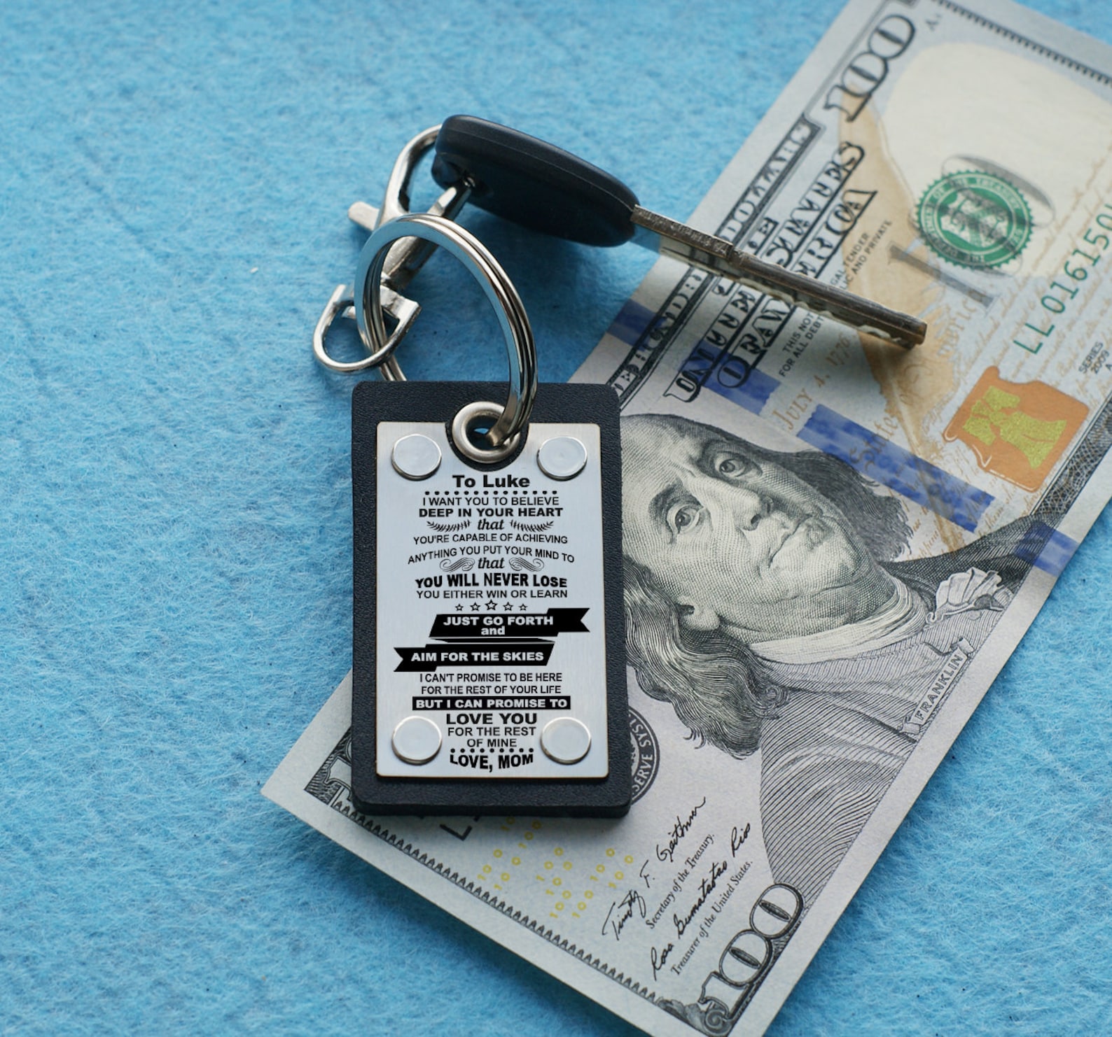 Mens keychains best son gift Son Keychain Personalized son Etsy