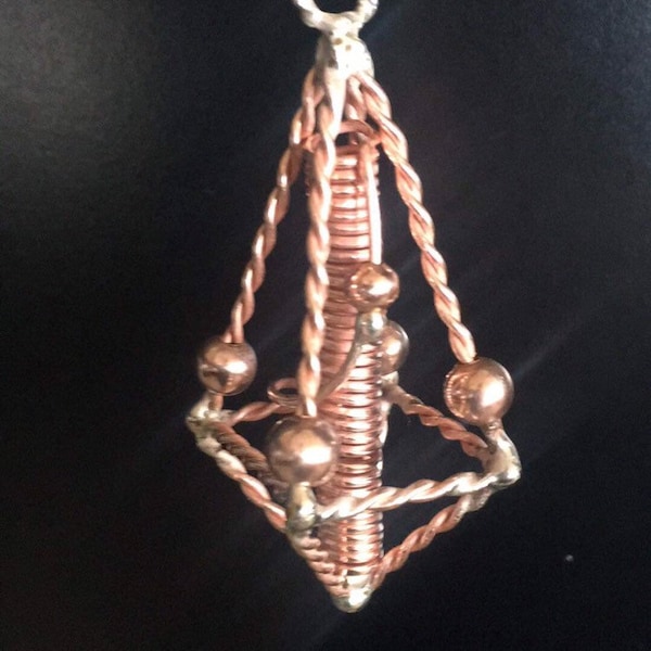 The Nugiza Personal Harmoniser EMF Protection Pendant , tensor rings , Tensor Rings , copper pendant , gift for her , copper jewellery
