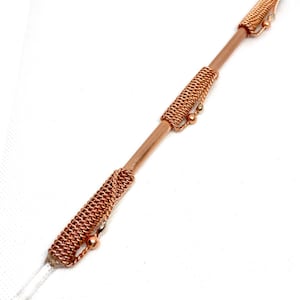 Triple Acuvac healing wand - copper wand - reiki tool - tensor ring - unique gift- copper ring lady - meditation tool