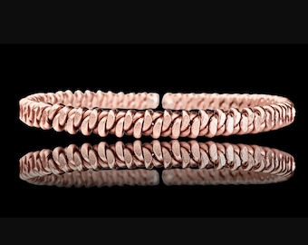 Beyond The Sky Royal Double Twist Bracelet, Tensor Ring, Copper Ring, Radionics, EMF Protection, Pain Relief, Sacred Geometry, Healing Tool