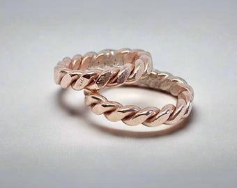 BTS Royal Cubit Finger Ring - Copper Ring Unisex - Tensor Ring - Unique Gift Unisex - EMF Protection - Reiki Tool - Meditation Tool - Grids
