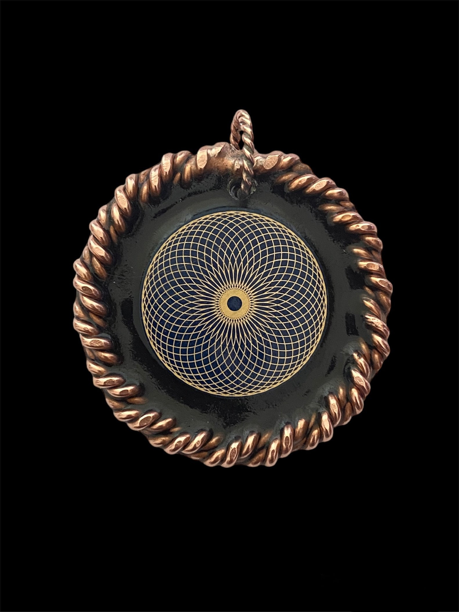 5G Shield Tensor Pendant, copper ring, 5G protection, radionics, copper pendant, sacred geometry, harmonizer, reiki healing, unisex gift