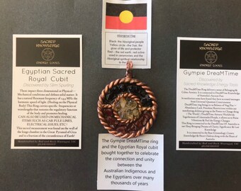 Aboriginal Flag Tensor Pendant Gympie DreaMTime Cubit