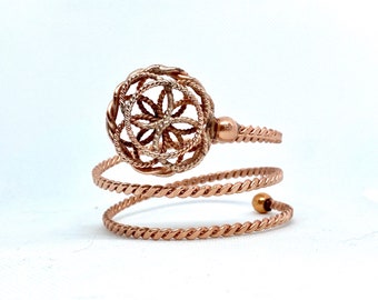 Shambhala Wrap Around BTS Bracelet - Tensor Rings - Copper
