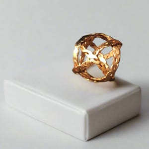 Field Generator Ring - Tensor Ring - EMF Protection - Copper Ring Unisex - Unique Gift - Copper Ring Lady - Reiki Tool - Sacred Geometry image 4