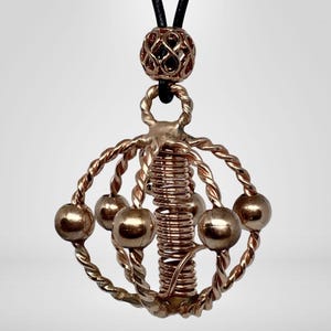 The Gympie DreaMTime 5G Personal Protection -  Harmoniser Pendant - Tensor Ring - Copper Pendant - Radionics - Unique Gift - Crystal Grids