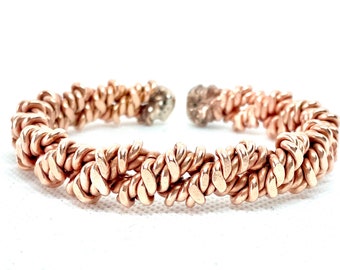 New Dimension Bracelet Open End - Tensor ring - Copper, Gift For Him, Gift For Her.
