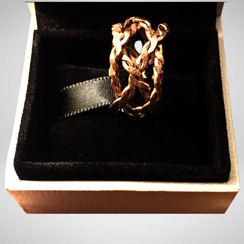 Field Generator Ring - Tensor Ring - EMF Protection - Copper Ring Unisex - Unique Gift - Copper Ring Lady - Reiki Tool - Sacred Geometry image 7