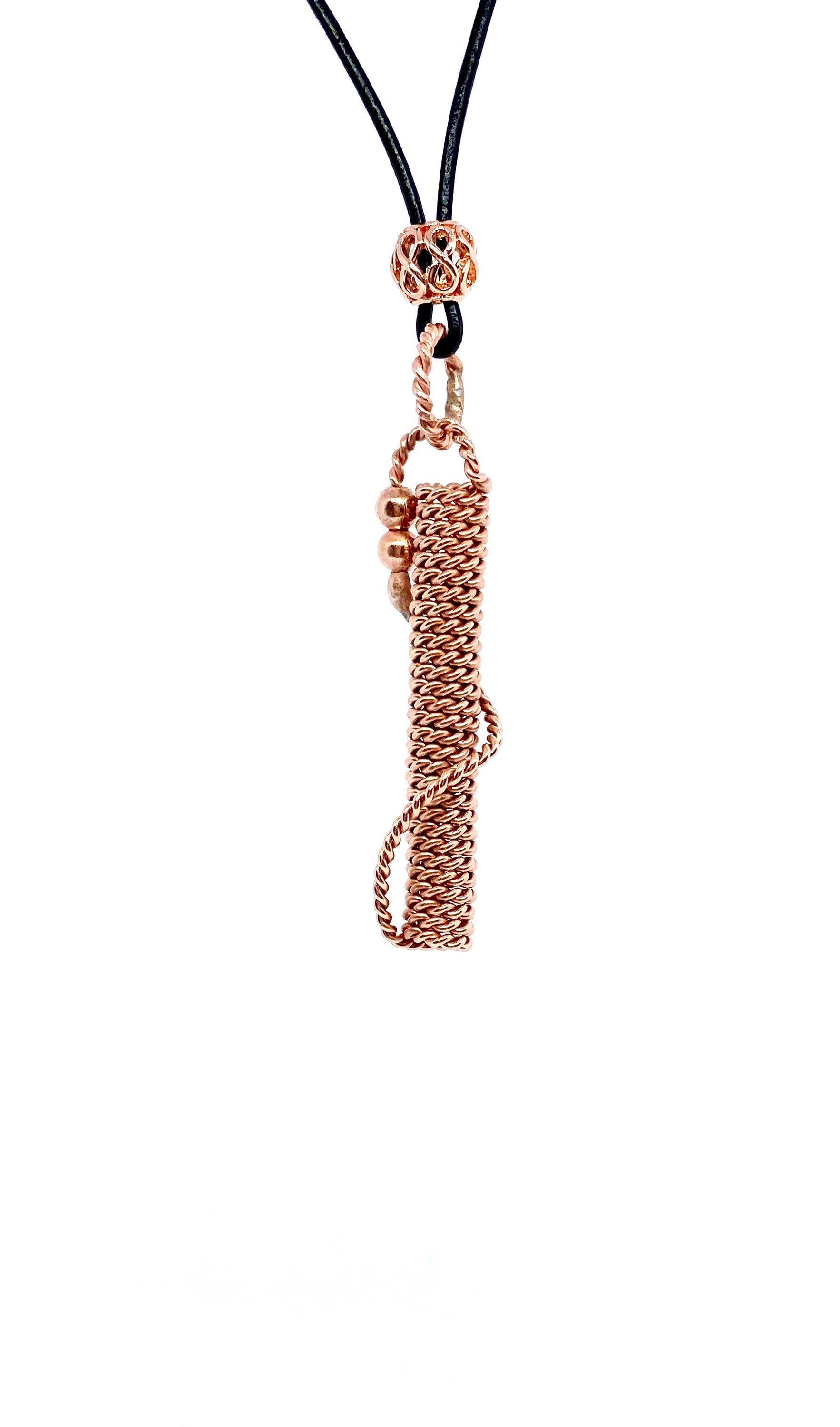 Personal mini Acu Vac Pendant Royal cubit - copper pendant - unique gift - unisex gift - copper healing ring - tensor Ring - EMF PROTECTION