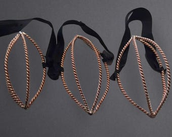 ノーズマスクテンサーリング、銅製ノーズマスク、男性へのギフト、女性へのギフト、レイキヒーリングツール、電磁波対策、クリスタルグリッド