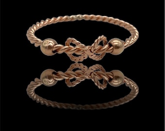 The Royal Infinity Weave Bracelet- tensor Ring - copper Bracelet- energy Healing - reiki healing - radionics - copper rings - infinity