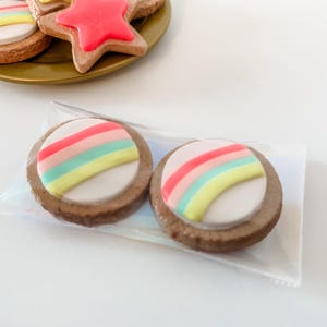 1:3 Scale Rainbow Cookie Set for 18” Doll, birthday, dollhouse, BJD, Smart Doll
