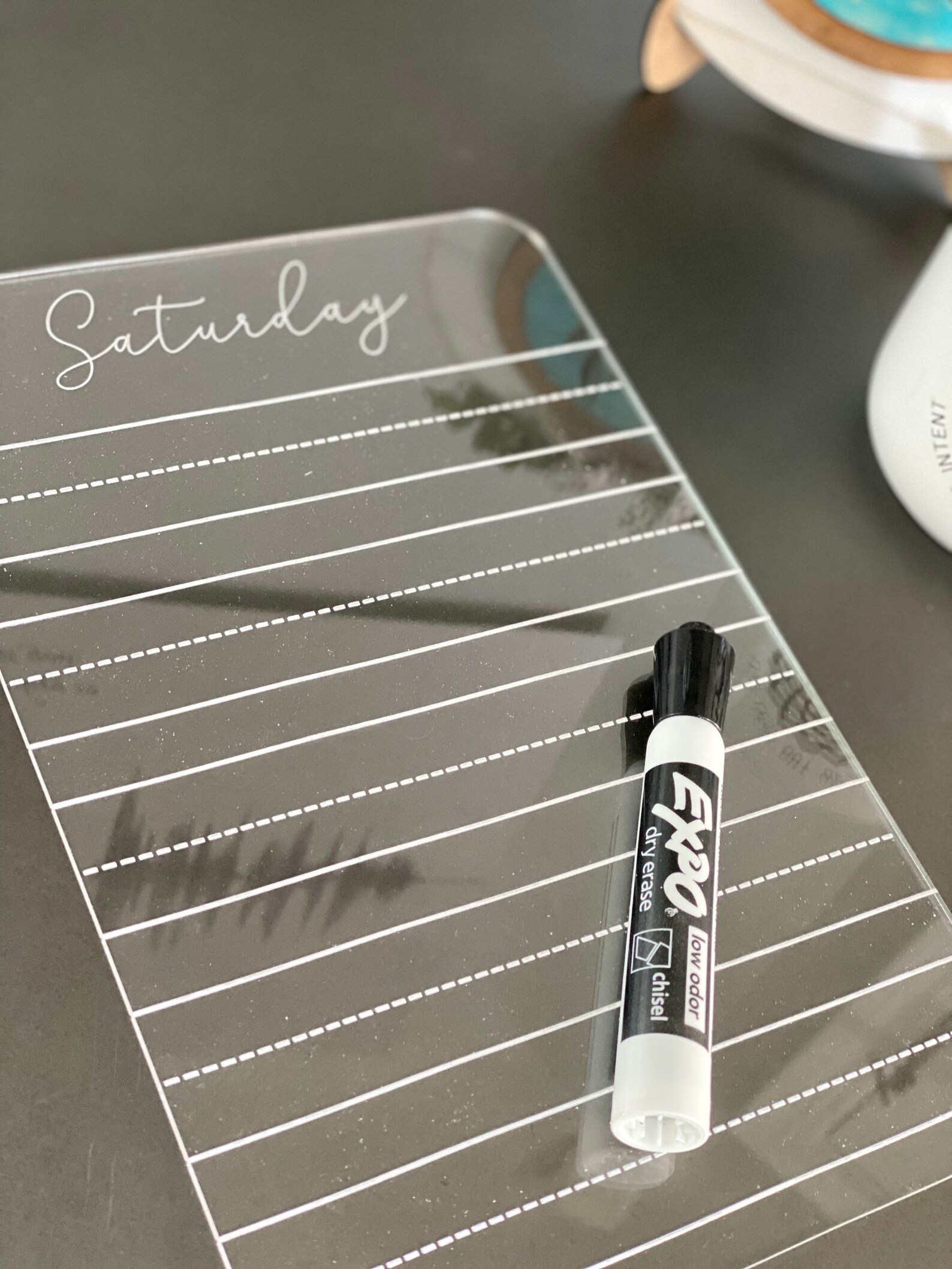 Acrylic Dry Erase Daily Noteboards Etsy