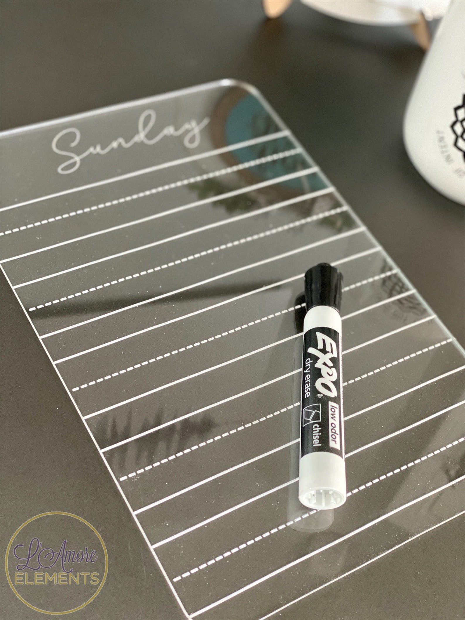 Acrylic Dry Erase Daily Noteboards Etsy