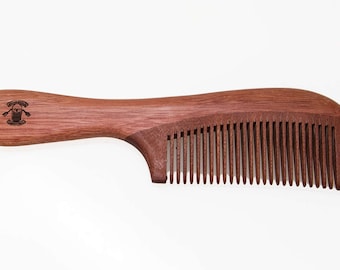 The FaceKevlar Amoora Wood Handle Comb